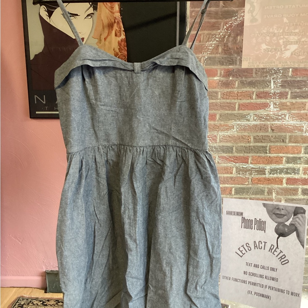 Vintage Ruby Rox Denim Blue Mini Dress